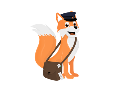 The Inbox Fox fox illustration illustrator logo mail mascot photoshop