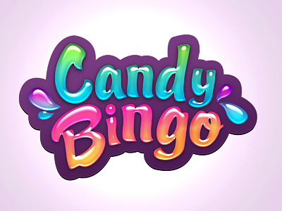 Candy Bingo bingo branding candy color gambling gaming gradients illustrator logo photoshop sweets