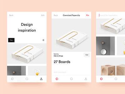 iOS Pinterest Rework