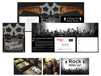 Rockin' Boston - Networking Event Design art direction