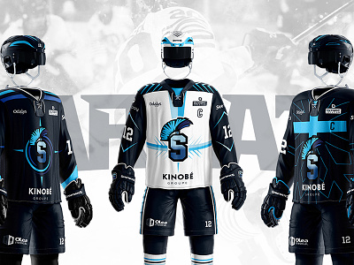Spartiates - Uniform concept helmet hockey jersey uniform