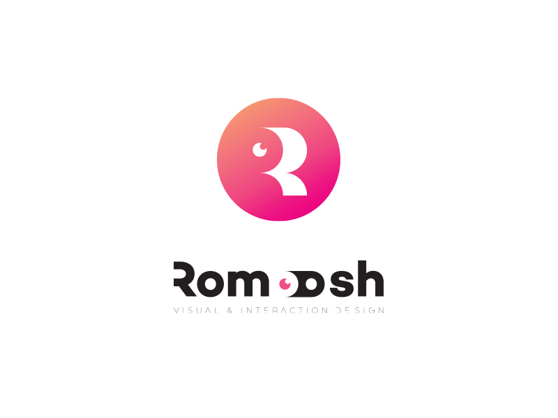 Romoosh interface design visual identity visual toggle switch ui illustration logo