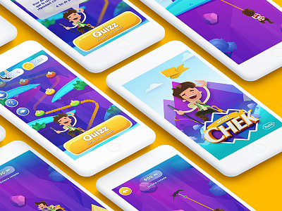Mobile game for kids character game mobile mobile game mountain quiz ui desgin
