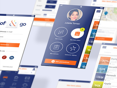 Mobile app Sof&GO branding mobile app ui deisgn ux design visual identity