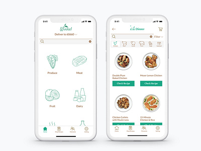 Winkel-Shopping app for fresh cooking ingredient