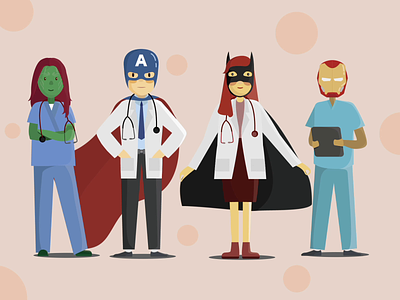 The Real Superheroes in Our Lives animation coronavirus covid19 design flat heroes illustration superhero ui uidesign visual visual design web website