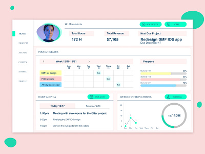 Dashboard for freelancer