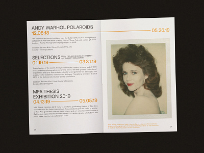 UCR ARTS andy warhol art direction black and white brand identity branding brochure collateral design design graphic design identity design la logo los angeles museum photography poster print riverside typography ucr