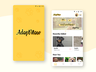 Pet adoption UI adoption app design branding pet adoption pet app pet care study ui user interface ux ui