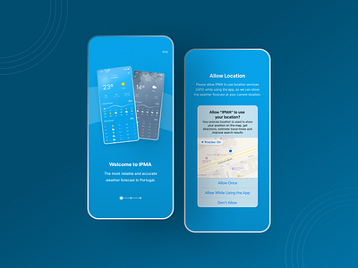 Weather Mobile App UI Design ui