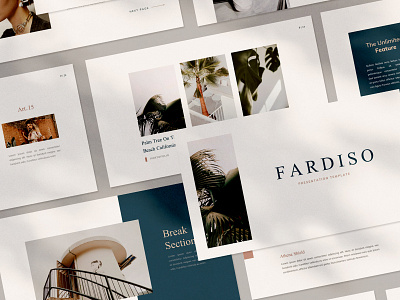 Fardiso Pitchdeck Template blogger presets branding clean deck feminime flat keynote presentation moodboard pitch deck powerpoint presentation design presentation template