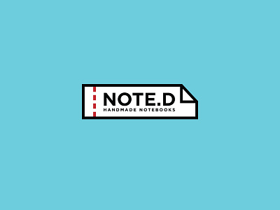 Note.d Logo bold brand branding line logo mark notebook vector