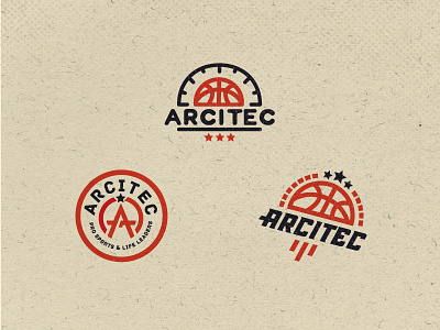 Arcitec Logo basketball bold brand fast leader logo mvp pro red sports star vector