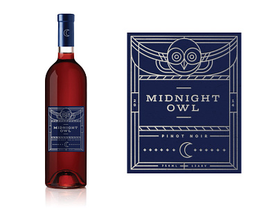 Midnight Owl - Wine Label Concept