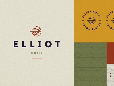 Put a bird on it! bird brand branding hotel icon logo northern organic pattern wood