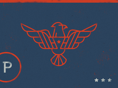 'Merica america bird blue brand eagle icon logo patriotic red star