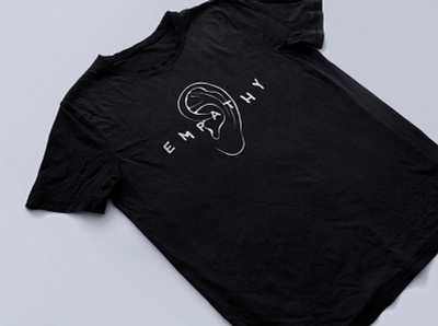 Empathy Black T Shirt apparel apparel design christian design christian designer design empathy graphic design illustration listen love
