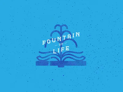 fountain of life bible christian art christian design christian designer graphic design illustration poster