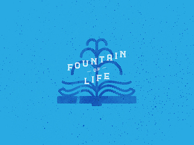fountain of life bible christian art christian design christian designer graphic design illustration poster