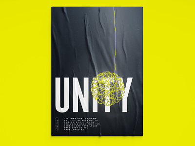 Unity Poster christian christian art christian design christian designer christianity graphic design poster