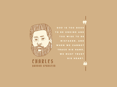 Spurgeon Quote christian christian design christianity design graphic design illustration theology