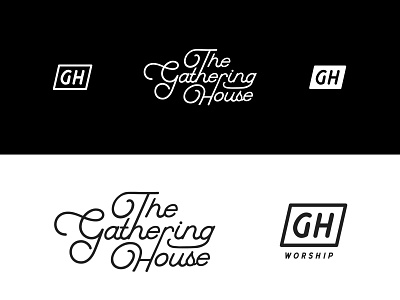 The Gathering House christian christian design christian logo christianity design graphic design illustration logo typogaphy worship