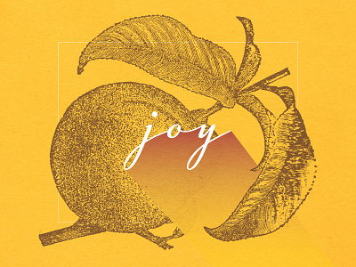 Fruits Of The Spirit - JOY christian design christian designer fruit graphic design illustration joy scripture typography