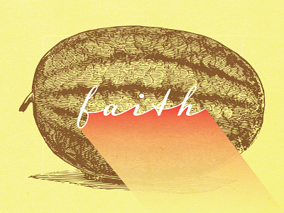 Fruits Of The Spirit - FAITH christian christian design christian designer christianity design faith fruit graphic design illustration poster poster art typography
