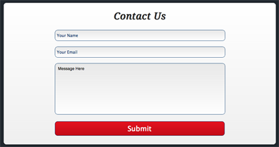 Contact Form contact form portfolio