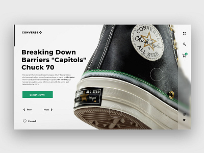 Converse ShopSite Concept call to action cart checkout clean design clean ui colors converse fashion landing product design shop store ui uidesign user interface ux uxdesign web design white