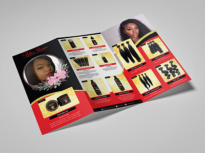 Bella Monique Tri-Fold Brochure 3d banner bi fold branding brochure catalog flyer graphic design logo motion graphics tri fold ui visiting card