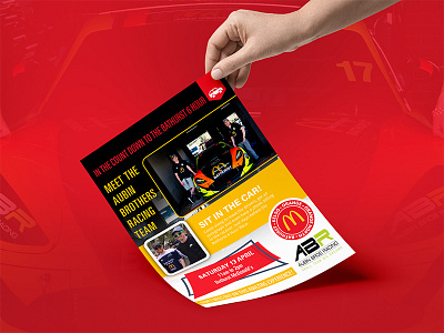 Flyer design advertisement car racing flyer design flyer mockup layout design