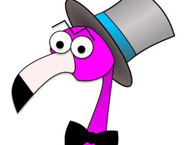 Figma flamingo illustration logo