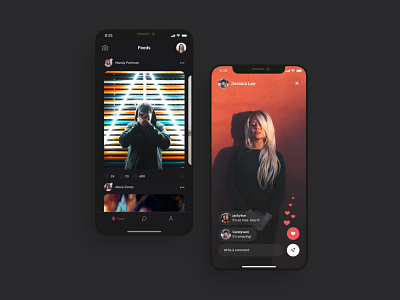 Social post UI design