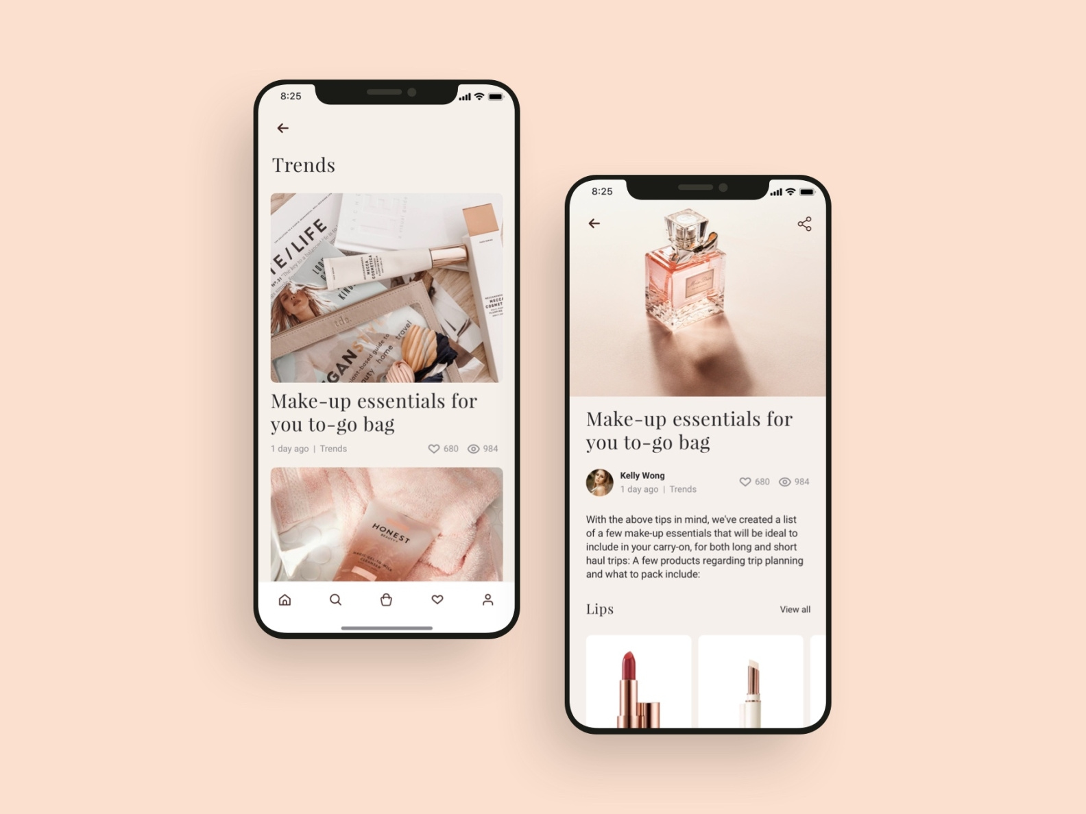 Blog post UI design by Interface Market on Dribbble