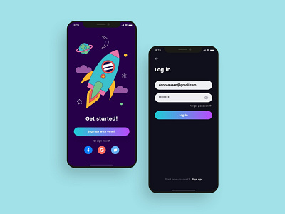 Onboarding UI design