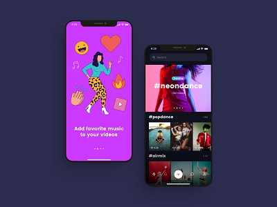 Video Sharing App UI design