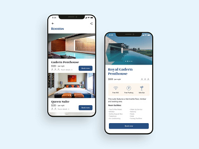 Hotel room details UI design adobe xd app design app designer app screens booking app figma hotel app mobile mobile app mobile app ui design sketchapp travel app ui ui design ui kit ui ux design 应用 应用界面 设计