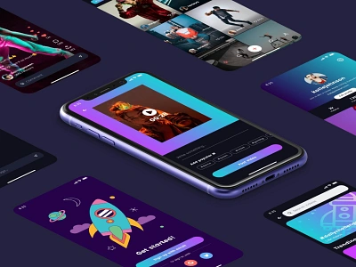 Video Sharing App UI Design adobe xd app design app designer app screens figma mobile mobile app mobile app ui design sketchapp tiktok ui ui design ui kit ui ux design video app video sharing app youtube 应用 应用界面 设计