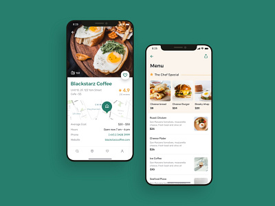 Restaurant menu screen UI design by Interface Market on Dribbble
