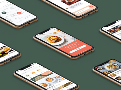 Food delivery app UI design