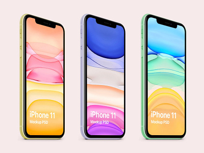 iPhone 11 mockup psd freebie