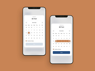 Hotel booking mobile app calendar UI design adobe xd app design app designer app screens booking app calendar app figma hotel app mobile mobile app mobile app ui design sketchapp travel app ui ui design ui ux design 应用 应用界面 设计