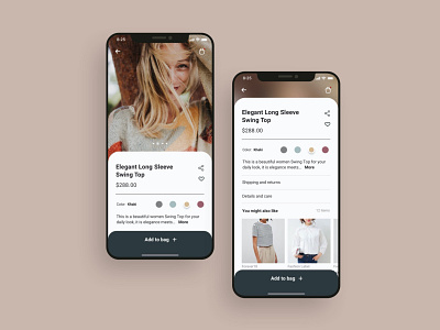 Fashion shopping app product details UI design adobe xd app design app designer app screens ecommerce fashion app figma mobile mobile app product ui shopping app sketchapp ui ui design ui kit ui ux design 应用 应用界面 设计