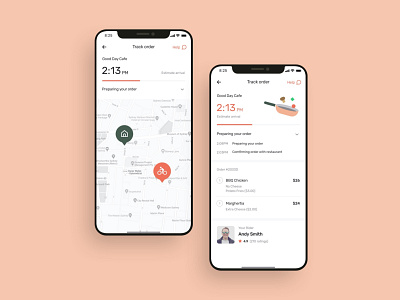 Food delivery app order UI design adobe xd app design app designer delivery app figma food app food delivery app map ui mobile mobile app order details payment app sketchapp ui ui design ui kit ui ux design 应用 应用界面