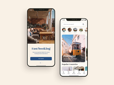 Hotel booking mobile app UI design