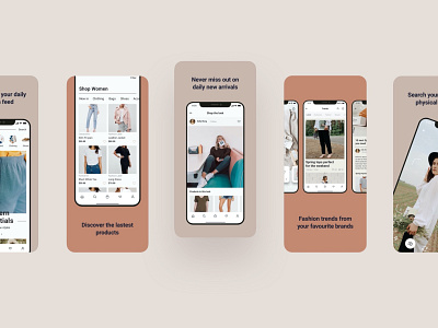 Fashion shopping mobile app store screenshot