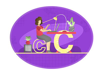 36 days of type + illustration : Day 3 : C