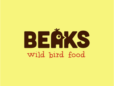 Beaks Logo b bird food logo logotype wild