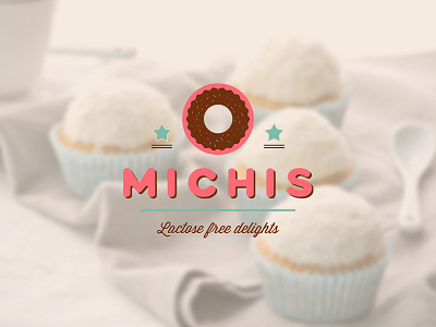 Michis - Logo Design design donut flat illustration lactose logo logo design minimal pastry shop